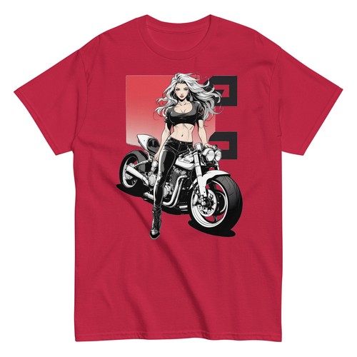 Biker Life Anime Unisex classic tee - Picture 2 of 6