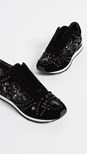 BNIB TORY BURCH BURCH BURCH SCARLETT RUNNER BLACK VELVET SNEAKER TRAINERS SHOES 3.5 6dd2dc BNIB TORY BURCH BURCH BURCH SCARLETT RUNNER BLACK VELVET SNEAKER TRAINERS SHOES 3.5 6dd2dc