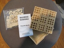 BAMBOO SUDOKU - Project Genius Eco Friendly Puzzle - 5 1/2" Square