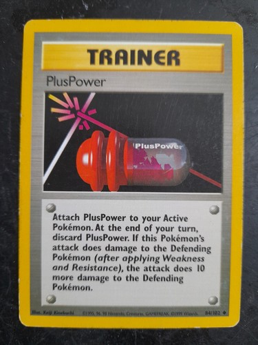 PlusPower Trainer Card 84/102 From Original Base Set From 1995 Good Condition - Picture 3 of 3