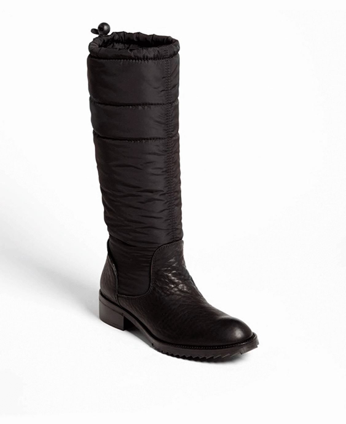 675 Pedro Garcia Ocean Black Deer Leather Riding Boot Flat Puffer Bootie 40.5 675 Pedro Garcia Ocean Black Deer Leather Riding Boot Flat Puffer Bootie 40.5