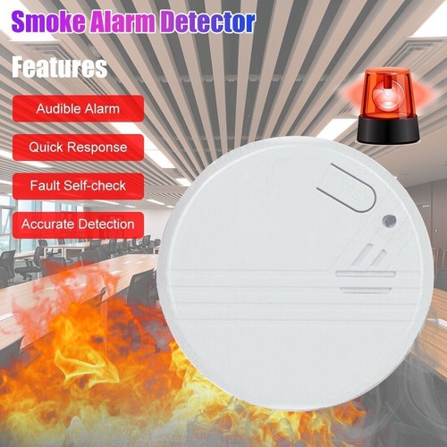 SMOKE ALARM DETECTOR HOME GARAGE 85DB BATTERY POWERED SAFETY OPTICAL OFFICE Home - Picture 5 of 7
