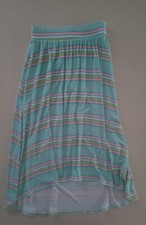 CAT  JACK Girls stripe skirt L Large 10 12 beach comfy flow school