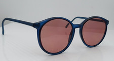Vintage Johnson Blue Oval Horn-Rimmed Sunglasses USA FRAMES ONLY