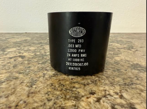 Sangamo tipo 293 .003 MFD 12000 PWV 24amperios rms a 1000KC - Imagen 1 de 3