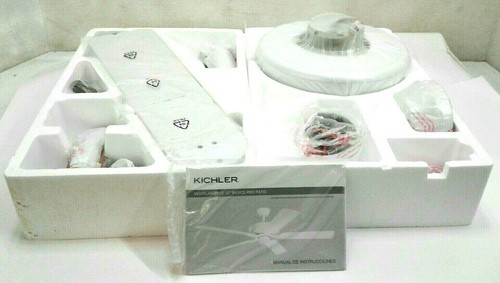 Kichler 330015WH Basics Pro Patio Traditional 52" Ceiling Fan In White - Picture 4 of 11