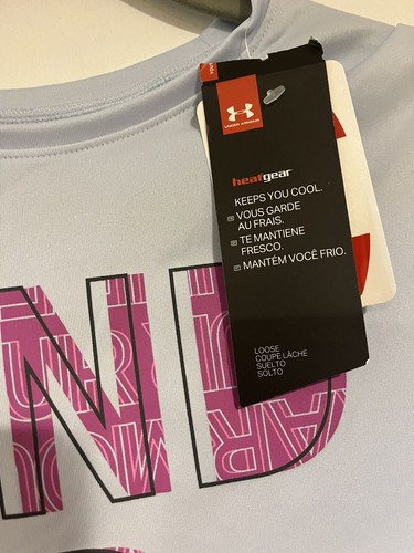 Under Armour Headgear T Shirt - Size YLG - NWT - Picture 2 of 4