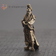 Chinese Old Antique Collectible Bronze guan gong Exquisite Key buckle Pendants