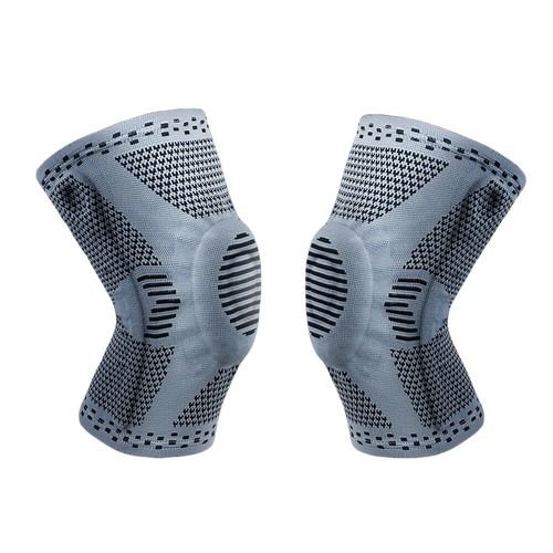 Herren Stretch Knieschützer Unterstützung Beinwärmer Laufen Basketball Sport Schutz - Bild 6 von 14