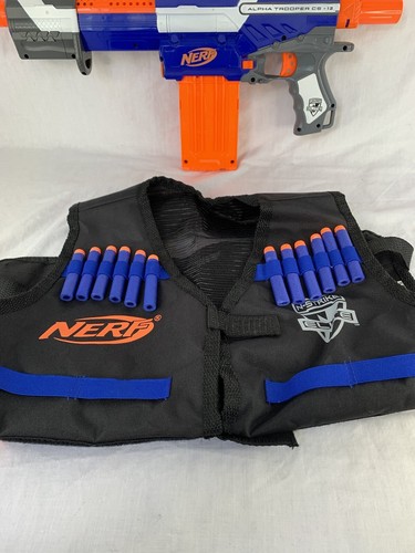 Nerf N-Strike Elite Alpha Trooper CS-12 Blaster mit Weste - Bild 6 von 9