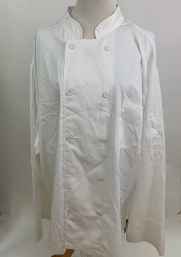 DICKIES White COOL BREEZE CHEF COAT UNISEX WHITE 5XL NEW NWT - Picture 1 of 4