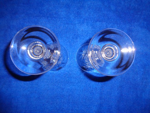 Cristal De Flandre Salzburg Wine Glasses Crystal Stemware France set of 2 ~ EUC - Picture 10 of 14