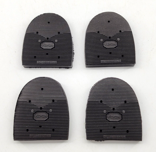 Set 4 VIBRAM #438 Cowboy Ricambio Tacchi Scarpa Riparazione Taglia 11 Senza Chiodi - Foto 2 di 6