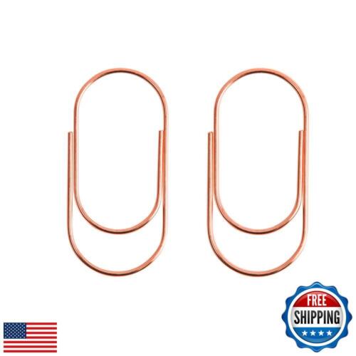 Jumbo Paper Clips, Wide Large Paper Clamps Rose Gold 2 inch 20pcs Durable and - Picture 2 of 5