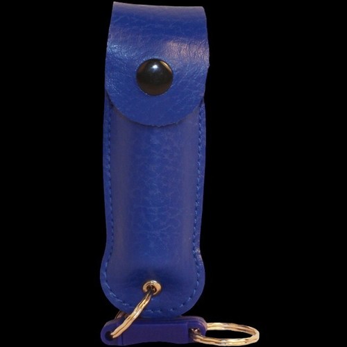 Women's PepperShot 1.2% MC Pepper Spray - 1/2 oz Stream ‐ Blue Leatherette Model - Picture 2 of 6