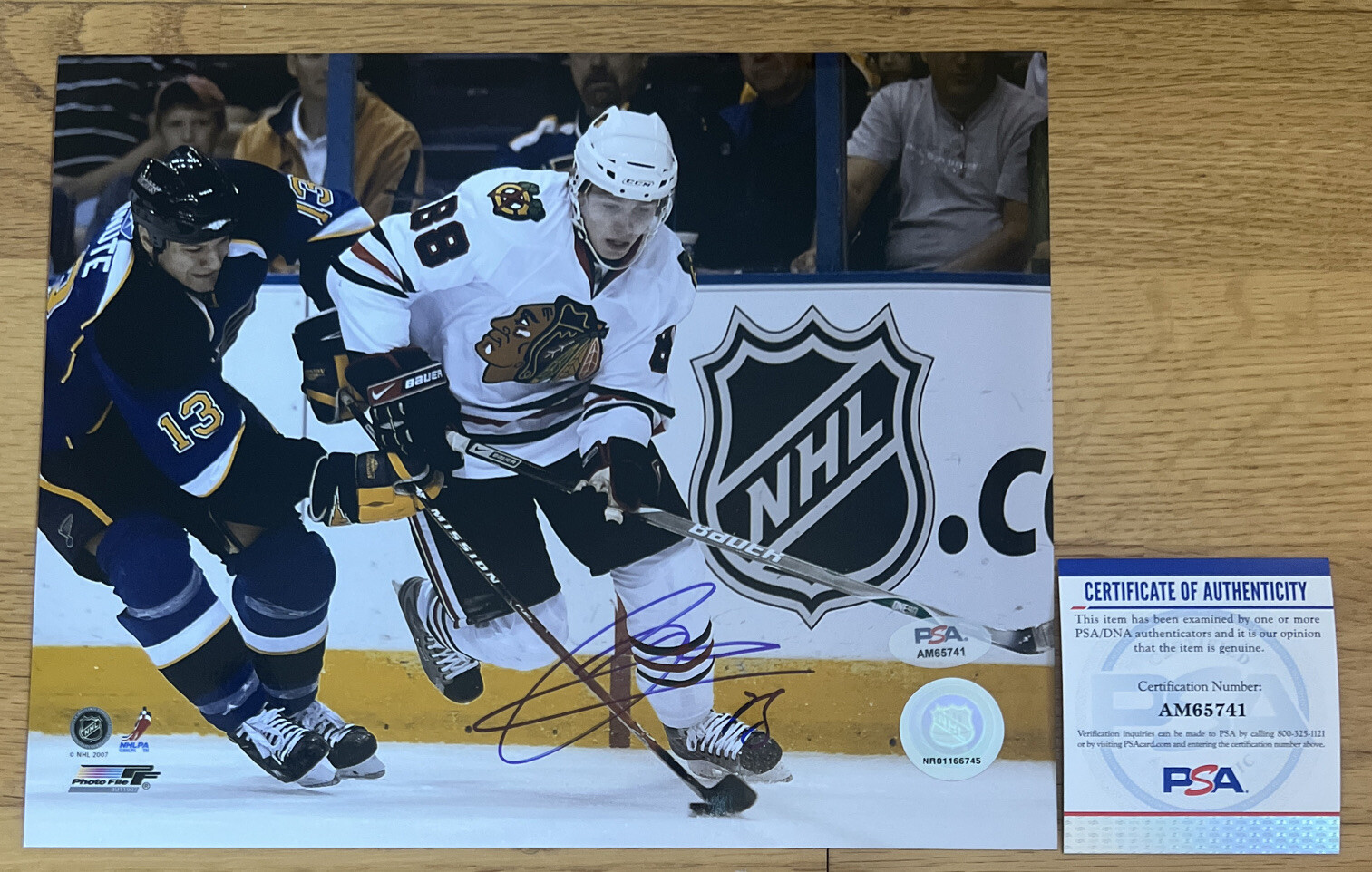 Patrick Kane Autographed Signed Auto 8x10 Photo PSA COA Rare 