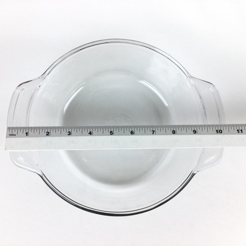 Cazuela Anchor Hocking 1,5 cuartos de galón redonda de vidrio transparente con asas de 8,25" - Imagen 5 de 7