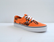 Vans era tangerine NEON ORANGE sneaker shoes graphics canvas woman size 6 new
