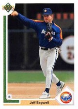 JEFF BAGWELL 1991 Upper Deck #755  RC Rookie Astros UER ID:1233
