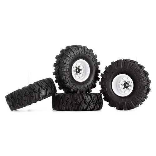INJORA 1.0 Beadlock Wheels and Tires, Mud Terrain for AX24 SCX24,W1004-T1007(4) - Picture 13 of 38