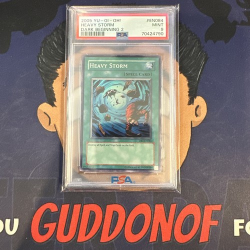 PSA 9 MINT 2005 YU-GI-Oh! Dark Beginning 2 HEAVY STORM EN084 - Picture 1 of 3