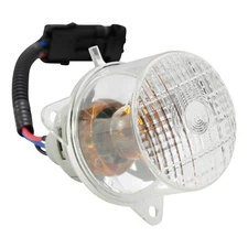 60MM Replacement for Fab Fours 61349 Clear Lens Turn Signal - 6in Wire Harness