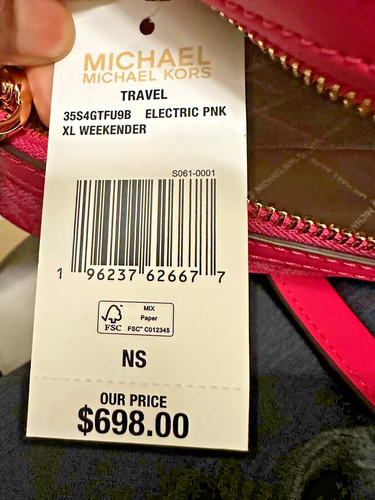 Michael Kors Travel Extra Large PVC Weekender Duffle MK Schultertasche Gepäck Tasche - Bild 17 von 25