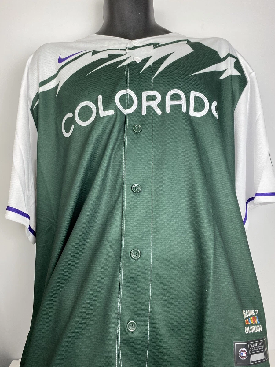 Men's Colorado Rockies Nike Green 2022 City Connect Replica Team Jersey