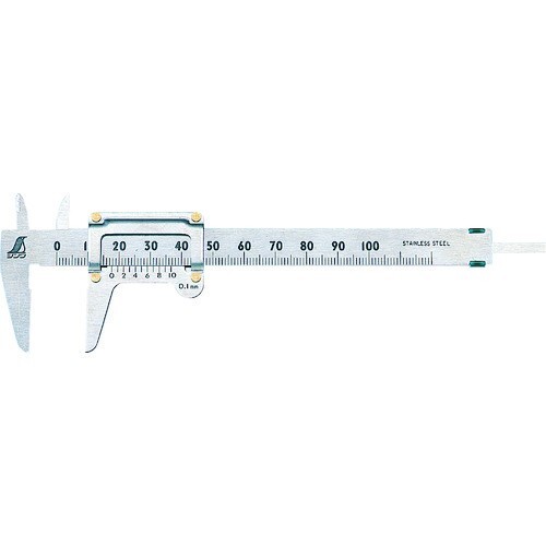 Shinwa 19518 Pocket Vernier Calipers 100mm - Picture 2 of 4