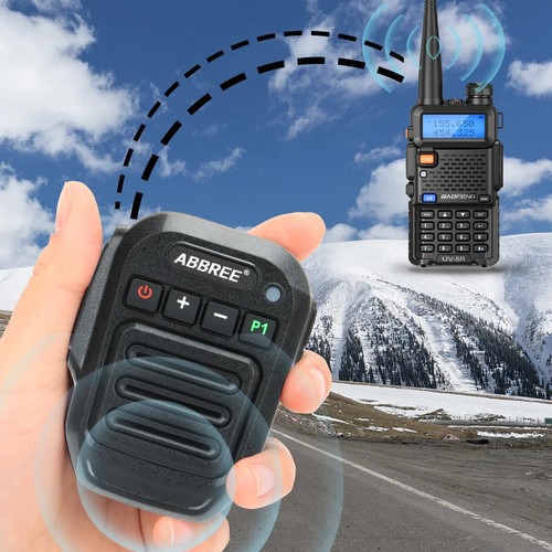 Wireless Bluetooth Speaker Microphone Handheld Mic For Quansheng Walkie Talkie - Zdjęcie 9 z 13