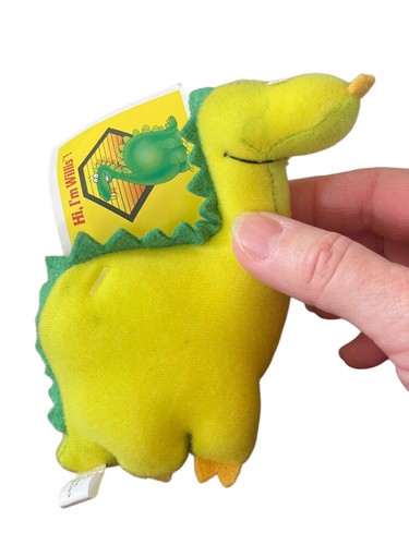 Vintage 1989 White Castle Restaurant Plush Toy Ornament Willis The Dragon 5” NWT - Picture 2 of 8