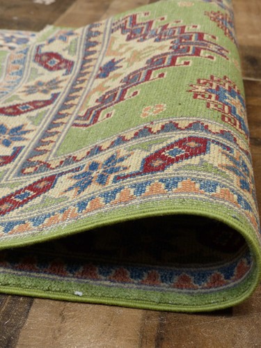 2'8"x6'8" New Pakistani Super Kazak hand knotted wool Oriental area rug runner - Picture 7 of 7