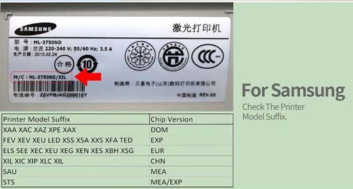 (CLT-404) Toner Chip for Samsung C430W, C480FW, 432, 433, 482, 483 Refill - Afbeelding 3 van 8