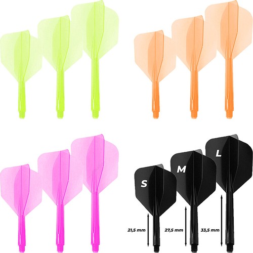 Condor Dart Flights Shafts AXE Neon 2 in1 Schaft-Flights-System Flight Set NEU - Bild 1 von 14