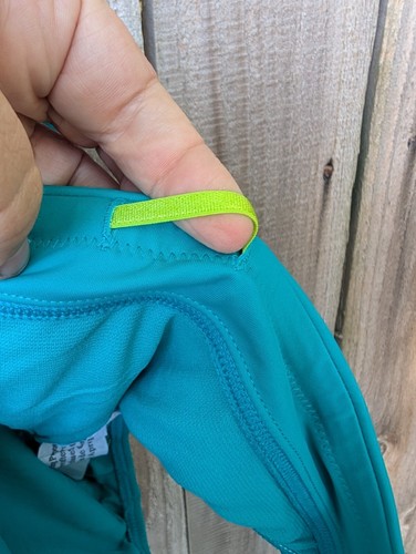 Title Nine Lehua Full Coverage Bikini Bottom Mid Rise Swim Medium Turquoise NWT - Picture 7 of 7