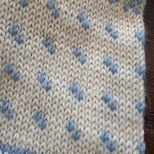 Vintage Dale Of Norway Child Size 10 Wool Cardigan Sweater Nordic Reindeer Blue - Picture 6 of 10
