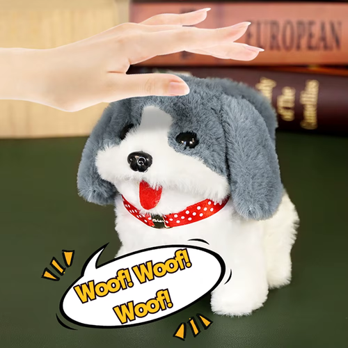 Electronic Robot Dog Walking Barking Tail Wagging Pet Puppy Dog Plush Toy Kid - Picture 3 of 21