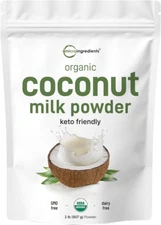 Micro Ingredients Organic Coconut Milk Powder 32oz, Plant-Based Creamer, Non-GMO
