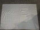 Ivory On Ivory Chevron Pattern Cotton Tablecloth 80” x 56” Rectangular
