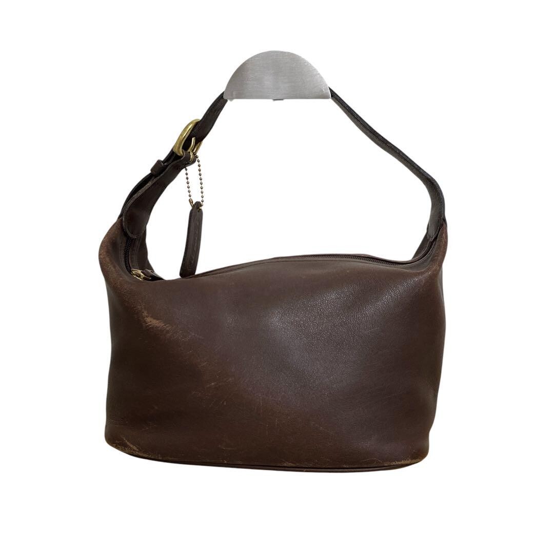 Old Coach 4145 Brown Leather Vintage Handbag USED Auth Japan Old Coach 4145 Brown Leather Vintage Handbag USED Auth Japan