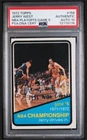 1972 Topps Jerry West Signed Basketball Card Certified PSADNA NBA Champ Auto HOF