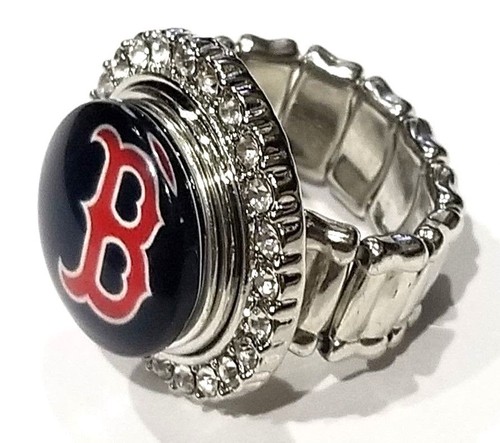 Boston Red Sox Snap Jewelry various styles Stretch Ring, Earrings , Bracelet - 第 7/11 張圖片
