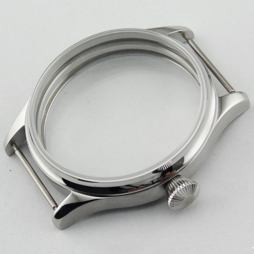 Corgeut 44mm stainless Steel Case For Seagull ST36 6497/6498 mechanical watch D - Picture 5 of 10