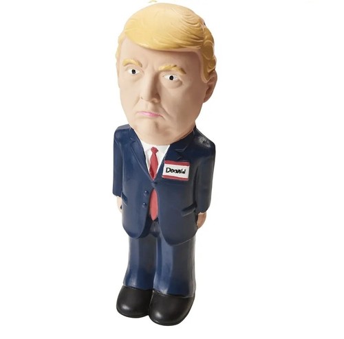 Trump Dog Toy Soft Latex Rubber Squeaker Fun Parody Play Toss - Choose Quantity - Picture 4 of 64