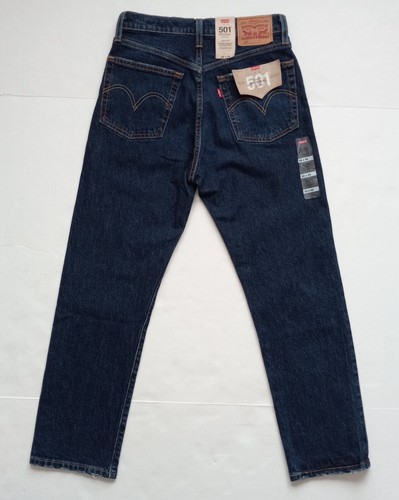 Levi's Women's 26X26 Distressed 501 High Rise Straight Original Cropped Jeans - Picture 9 of 17