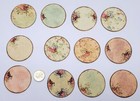 12~Shabby Chic~Handmade~Linen Cardstock~Roses~Background~Stickers~Parties