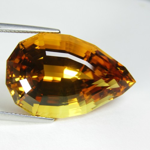 38.25Cts Wow Natural Sparkling Nice Pear Custom Cut Collection Gem Ref VIDEO - Picture 4 of 5