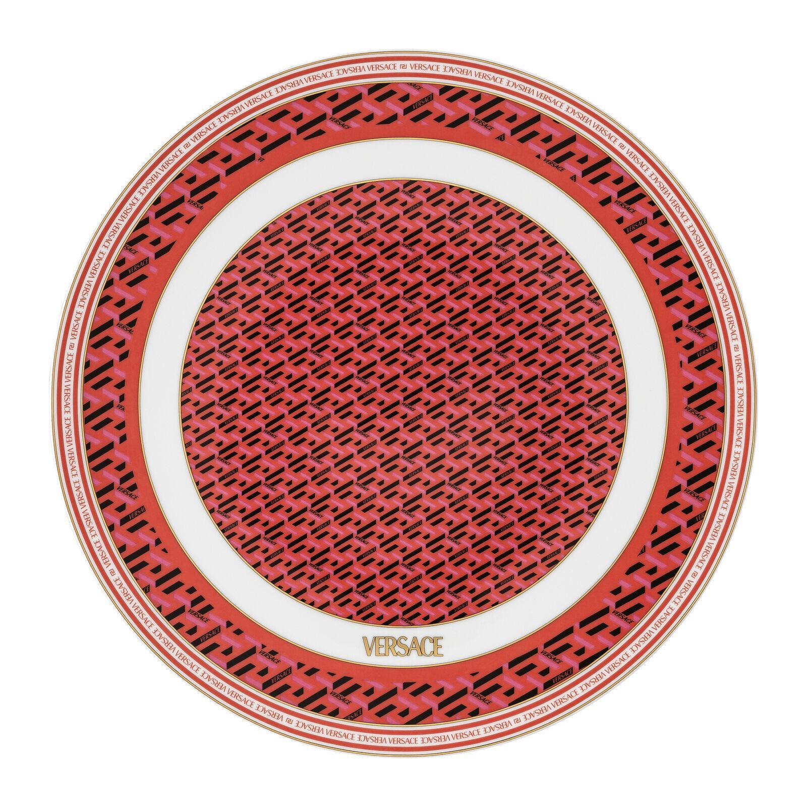 Plato Rosenthal Versace La Greca Signature Red 33 cm
