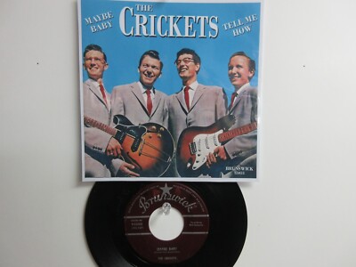 💥 ' BUDDY HOLLY & THE CRICKETS ' HIT 45 + PICTURE [ MAYBE BABY] 1958 ...