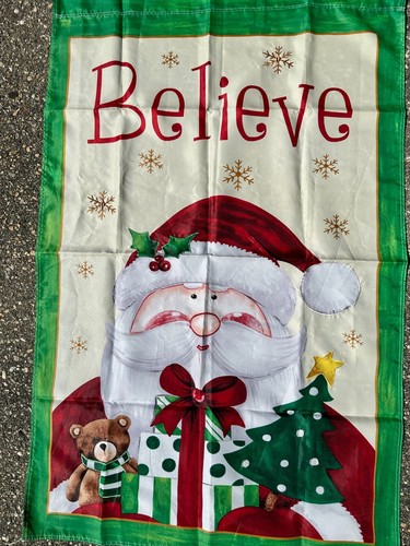 "Believe"" Bandera Navidad Santa Face Presents Nieve 28 x 44 Banderas Casa Jardín - Imagen 2 de 8